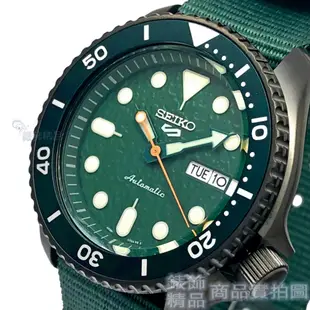 SEIKO 精工 SRPD77K1手錶 綠水鬼 夜光 手自動上鍊 機械錶 帆布 男錶【澄緻精品】