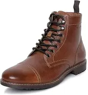 [Red Tape] Genuine Leather Ankle Length Boots for Men | Soft Cushioned Insole, Slip-Resistance, Dynamic Feet Support, Arch Support & Shock Absorption