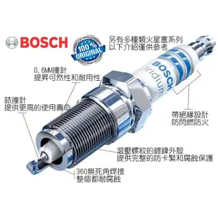 德國BOSCH 火星塞 BMW F10 523I適用