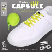 No Tie Locked Elastic Shoelace Shoe Lace Lazy Laces Sneakers Sports Kids Adults