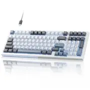 K98SE Mechanical Gaming Keyboard 98 Keys LED Backlit Programmable 96% Wired C...