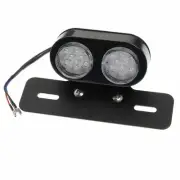 Motorbike Number Plate Bracket Tail Stop Brake LED Light E mark Motorcycle Black