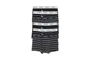 24 X Bonds Mens Guyfront Trunks Underwear Black / Grey Stripe