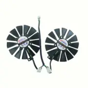 2PCS FDC10M12S9-C Graphic Card Cooling Fan For ASUS DUAL RX580 O8G