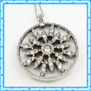 Brighton Illumina Flair Silver Crystal Pendant Necklace NWT $108