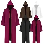 Obi-Wan Kenobi Anakin Skywalker Jedi Knight Cosplay Costume Hooded Cloak Movie Cosplay for Men's Women's Adults' Carnival Masquerade