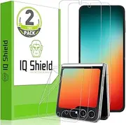 [IQShield] Screen Protector Compatible with Samsung Galaxy Z Flip 5 5G (2-Pack) Anti-Bubble Clear Film, 6.7INCH (IQ44158)
