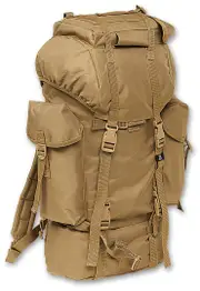 Brandit Nylon Backpack, brown-beige for Men One Size Brown Beige