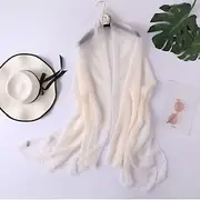 Shawls Women's Wedding Guest Wraps Women's Scarves Shawls Scarves Sun Protection Sleeveless Imitation Silk Wedding Wraps With Pure Color For Party Spring Fall