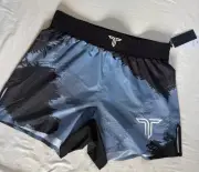 Takedown Wrestling MMA Fight Shorts Blue - X-Large