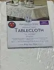 New Huntington Home Tablecloth 60” X 84” Off White Jacquard Fabric