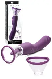 Shegasm 9.6" Vibrating Pump with Tongue Stimulator & G Spot Handle