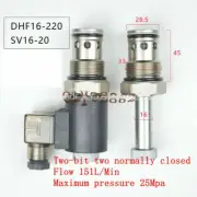 1PC Threaded cartridge solenoid valve DHF16-220 two-position two-way SV16-20