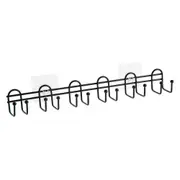 Iron Hanger Key Holder Wall Hook Strong Adhesive Storage Shelf Coat Hat Holder Kitchen Storage Rack Bathroom Organizer 6Hooks