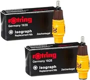 rOtring Isograph Technical Drawing Pen Replacement Nib | 0.20 mm | 2 Count