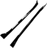 4pcs Side Skirts Spoiler Body Kits Compatible for Tesla Model Y 3 Highland Guard Extension Rocker Panels 2017-2024 Splitters Accessories(MModel 3 Gloss Black)