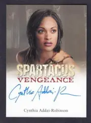 AUTO / AUTOGRAPH CYNTHIA ADDAI ROBINSON AS NAEVIA IN SPARTACUS VENGEANCE