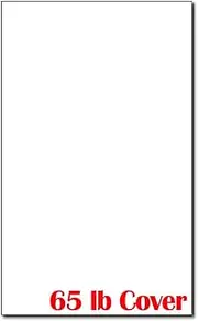 8 1/2" x 14" Legal Sized White Colored Cardstock - 250 Sheets Pack - 65lb Cover - Perfect for Documents, Programs, Menus