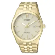 Citizen Eco-Drive Gold Dial Stainless Steel Dress Men's Watch (BM7332-61P)