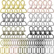 Keychain Bulk with Key Chain Swivel Hook D Rings and Slide Buckles for Handbag P