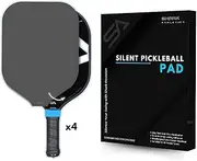 Shark Stealth Quiet Fin Noise-Reducing Paddle Cover for Pickleball, Contains Pads for 2 Paddles