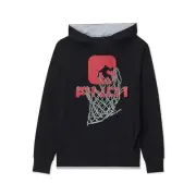 AND1 Men's Black Graphic Pullover Long Sleeve Hooded Sweatshirt Hoodie: M-3XL