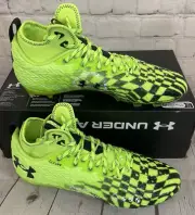 Under Armour 3026336-300 Spotlight MC LE Football Cleats Green Black US 10.5