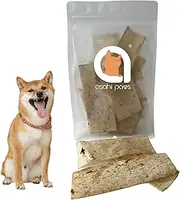 Asahi Paws Rawhide Chips with Kangaroo, Dog Dental Care Treats & Training Treats for All Breeds and All Life Stages (80g, Chews)