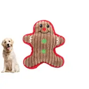 Christmas Squeaky Plush Soft Dog Toys Interactive Durable Dog Chew Toys-Snowman