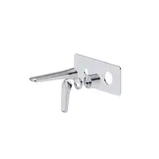 BK BERLIN SQ Premium Brass Wall Basin/Bath Mixer With Spout Trim Kit