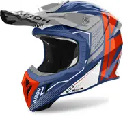 Airoh Aviator Ace 2 Engine Motocross Helmet, blue-orange, Size M for Men Blue Orange