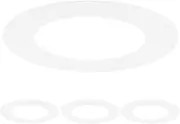 uxcell 4-Pack Goof Rings for 3 Inch Recessed Lights, 3.2" ID 4.9" OD Durable Plastic Trim Ring Flush Mount White Can Light Trim Ring Cover for Ceiling Can Downlights
