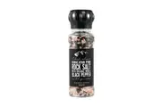Himalayan Pink Rock Salt with Organic Whole Black Pepper - Grinder 200g