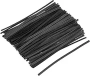 uxcell 250Pcs Twist Ties 4.7" Bread Ties Metallic Plastic Closure Tie for Plastic Bag, Tying Bread, Candy, Cookies, Gift Bags Black