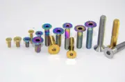 6PCS Titanium M4 x 8/10/15/20/25/30mm Countersunk Hexagon Socket Head Screw Bolt