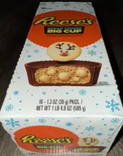 Reeses ~ Peanut Butter Sugar Cookie Chocolate Big Cups 1-Case 07/2025 ~ 16 Count