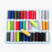 RainbowStitch Threads: 39-Color Cotton & Polyester Sewing Set for Machine, Hand,