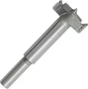 Meichoon Forstner Auger Drill Bit 40mm Woodworking Boring Hole Saw Punching Bit Wood Slabs Flat Wing Drilling Carbide Tip Round Shank Cutting for Hinge Plywood CNC Tool