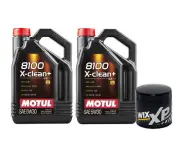 10L Motul 8100 X-CLEAN + 5W30 Wix XP Filter Motor Oil Change Kit API SN/CF