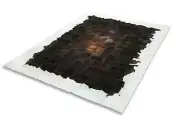 New Large Cowhide Rug Patchwork Cowskin Cow Hide Leather Carpet White-Brown.