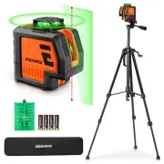 360° Laser Level with Tripod 5 Lines Laser Level 2 Plumb Dots Self Leveling G...