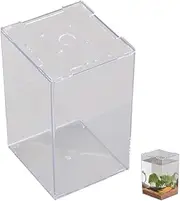 GANAZONO Desktop Aquarium Compact Fish Tank for Betta Fish Stylish Acrylic Container for Home and Office Decor Present Idea