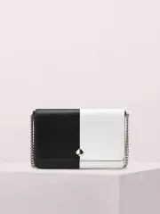 nicola bicolor chain wallet