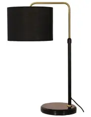 [Oriel Lighting] Myra Height Adjustable Table Lamp in Black
