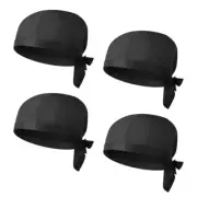 4 Pcs Chef Hat Turban Caps Men Man Women Japanese Baker Kitchen Cooking