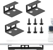 Fizepgo Under Desk Laptop Holder,Tablet Mounting Brackets Laptop Storage Mount | Multimedia Device Mount, Under Table Hiding Docking Station Holder for Offices Home
