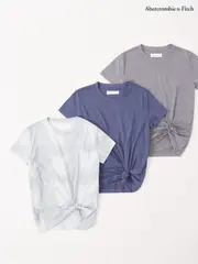 Abercrombie & Fitch Tie Front T-Shirt 3 Pack (U96838) | $90