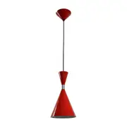 Classic 1 Light Pendant Red Cone Shape - CLASSIC1A