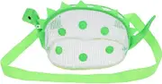 BESPORTBLE Kids Beach Essentials Mesh Bag With Fun Cartoon Dinosaur Design Lightweight And Spacious Shell Collecting Bag For Sand Toys Pool And Travel Adventures