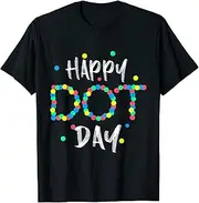 [X.Style] Happy International Dot Day 2022 Polka Dot Kids Toddler Boys ds760 T-Shirt (XL) Black